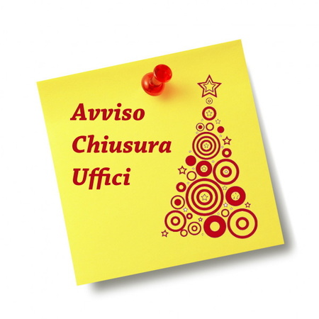 Chiusura Uffici venerdì 27 dicembre 2024